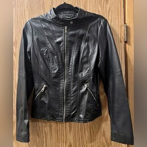Faux Leather Motorcycle Jacket